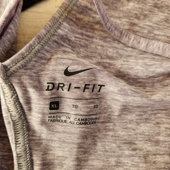 Nike Heather Gray Strappy Back Tank Top NWT Size XL - Picture 5 of 9